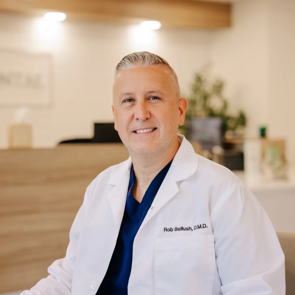 Dr. Robert Bellush in the reception at Nittany Dental Associates